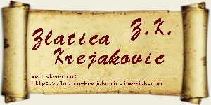 Zlatica Krejaković vizit kartica